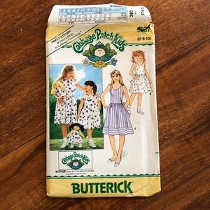 Cabbage Patch Kids   Girls cap and sleeveless day dress Sewing Patterns